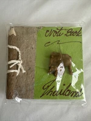 Small Blank Notebook with Bark Wood Pencil - Image 1 of 4