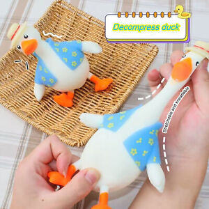 Duck Squeeze Toy Soft Tpr Relieve Boredom Cartoon Duck  Squishes Anti-stress