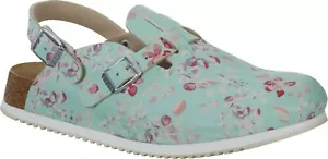 Birkenstock Kay Clog Flower Field Mint Weite Schmal rutschfeste Superlaufsohle - Bild 1 von 5