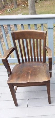 1 Antique Crocker Chair Company banker chair office W.B. Gregory & Son Detroit Cover