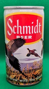 SCHMIDT Beer Can PHEASANTS 12 oz  STEEL VTG ULTRA RARE HTF FREE SHIPPING! - Picture 1 of 5
