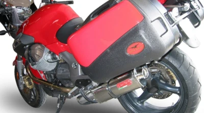 MOTO GUZZI BREVA 11004V 2005/07 SILENCER STAINLESS TRIOVAL BY GPR SILENCER ITALY — 第 1/4 张图片