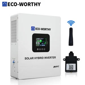 ECO-WORTHY 5KW 48V Solar Hybrid Inverter 120V Split Phase 100A Battery Charger - Picture 1 of 10