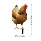 Insegna Pollo Pali Ornamento Gallina 1/2 Pz 15,2 X 0,3 X 33 Cm Design Pollo Acri