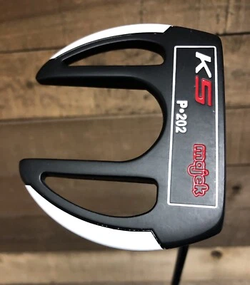 DEMO RH Senior Lady Majek K5 Red/Black P-202 Putter 34 Inches Steel 5789-W5V7 - Image 1 of 4