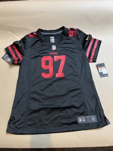 Nike Nick Bosa #97 49ers Super Bowl LIV Trikot Groß Schwarz Rot Damen - Bild 1 von 10