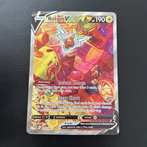 Rotom V (Alternate Full Art) 177/196 Lost Origin Pokemon TCG Has Mark On Back - Picture 1 of 2