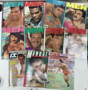 1980s Advocate Men Gay Interest Magazine Job Lot Monthly Issue X11 - Imagen 1 de 22