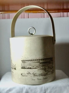 Vintage Iconic Pittsburgh Landmarks Padded Vinyl Full Size Ice Bucket - Picture 1 of 5