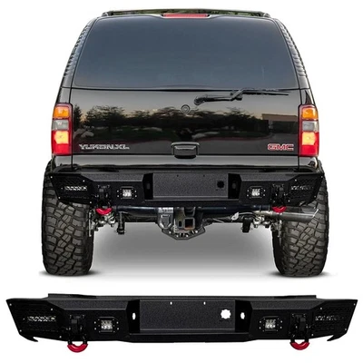 Vijay For 2000-2006 GMC Yukon XL 1500/2500 Steel Rear Bumper with LED Lights - Image 1 of 4