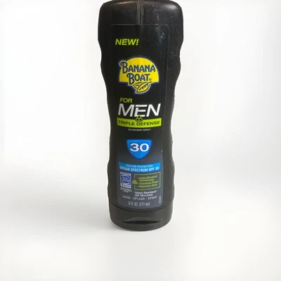 BANANA BOAT for Men Triple Defense FPS 30 Loción Protectora Solar 177 ml Foto 1 de 2