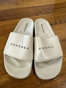 SUPERGA 1908 SLIDE POLYSOFT IN LATTE W/BLACK, Size 38 - Picture 1 of 9