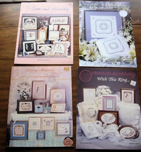 Friend Love Marriage Wedding Ring Monogram Bar Mitzvah Cross Stitch Patterns - Picture 1 of 3