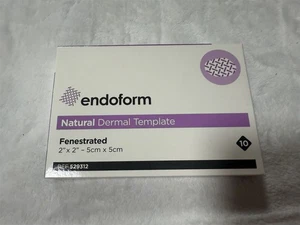 ENDOFORM NATURAL DERMAL TEMPLATE FENESTRATED 2" x 2" 529312 BOX OF 10 - Picture 1 of 5