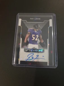 2025 OptiChrome Ray Lewis Autograph Black Ice 1/1 Ravens HOF Auto  - Picture 1 of 4
