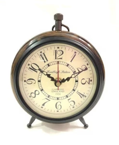 Maritime Wooden Table Clock Nautical Handmade Decorative Desk Clock For Home - Picture 1 of 4