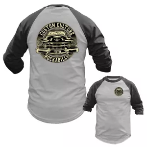 Custom Culture Hot Rod Oldtimer Oldtimer Automobil 3/4 Arm Raglan - Bild 1 von 10