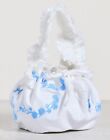 Fanm Mon Shou-Shou Marell Bag In White And Floral Blue