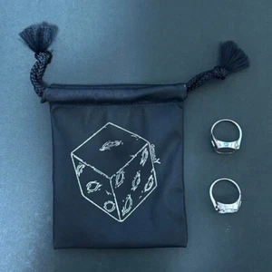 GroundY × Jujutsu Kaisen Nanami ring set with bag Size 18 Silver - Picture 1 of 4