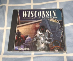 Rare Vintage 1998 CD-Rom WISCONSIN CELEBRATING PEOPLE, PLACE AND PAST Never Used - Afbeelding 1 van 2