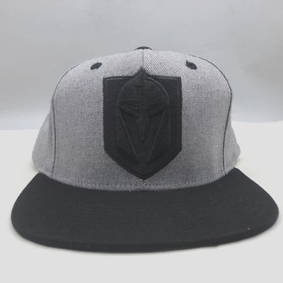 Authentic NHL Adidas Las Vegas Golden Knights Hat Gray Black SnapBack ONE SIZE - Image 1 of 4