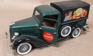Solido Coca Cola Ford Bache Green Diecast Truck Coke 1:18 #9513 - Picture 1 of 2