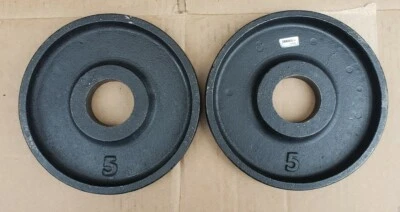 IVANKO Olympic TWO 5lb weight plates pounds gym 10lb total - Image 1 of 2