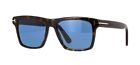 Tom Ford Buckey-02 Ft 0906 Dark Havana/Blue (52V) Sunglasses