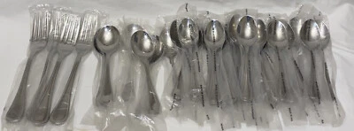 Lote de 39 colheres garfos de aço inoxidável padrão com miçangas Walco - Imagem 1 de 3