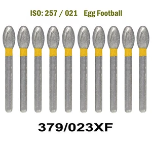 Dental FG Diamond Burs 379-023XF Egg Football Super Fine High Speed Bur - Picture 1 of 3
