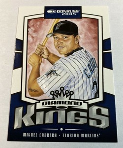 2005 Donruss Diamond Kings Miguel Cabrera Card #10 Florida Marlins Tigers