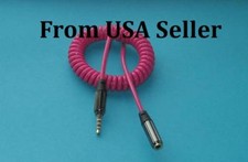 5 X 4FT 3.5mm 4-Pole AUX Extension Cable Stereo Audio Headphone Male to Female