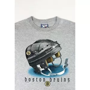 Vintage 90er NHL Boston Bruins Hockey Kinder T-Shirt XL grau Lee Sport - Bild 1 von 7