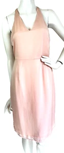 NWT bebe Little Party Dress Rhinestone Straps Halter Open Back Pink 6 $89 - Picture 1 of 9
