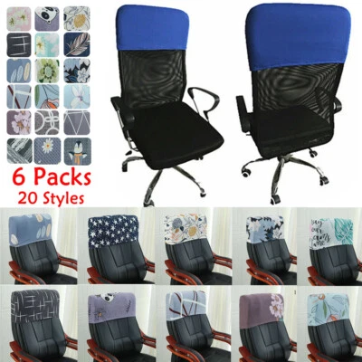 6X Cubierta elástica para respaldo de silla de oficina Protección para respaldo de silla Cubierta antideslizante a prueba de polvo Foto 1 de 4