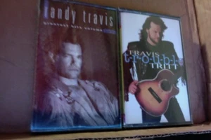 2 SEALED CASSETTE TAPE Travis Tritt T-R-O-U-B-L-E trouble & Randy Travis HITS - Picture 1 of 7