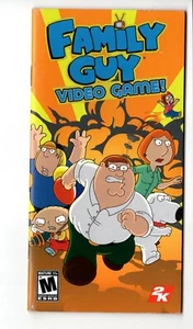 Family Guy The Video Game PSP MANUAL ONLY Insert Authentic - Picture 1 of 1