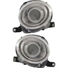 Headlight Set For 2012-2019 Fiat 500 Left and Right With Bulb 2Pc