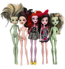 Lot of 5 Fashion dolls unclothed Monster High by Mattel