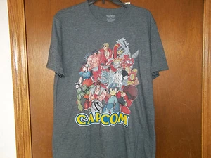 Capcom large cast Street Fighter Megaman NWT Small Mens T-Shirt - Picture 1 of 2