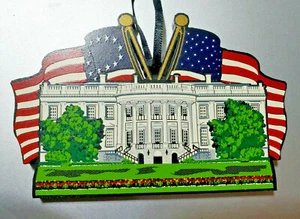 Shelia's USAO03 AMERICA THE BEAUTIFUL Wood Ornament, Made in USA - Patriotic - Picture 1 of 5