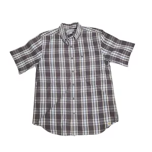 Camisa Carhartt Para Hombre Talla Grande Marrón Manga Corta Calce Relajado 101155 - Imagen 1 de 6