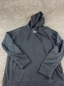 Under Armour Mens Hoodie Pullover Sweatshirt Long Sleeve Adult Medium - Black - Picture 1 of 10
