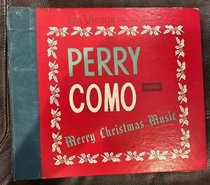 RCA Victor Perry Como Sings Merry Christmas Music 45 RPM 1949 Boxed Set RARE - Picture 1 of 2