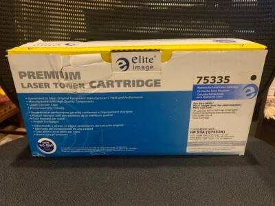 Elite Image Compatible Toner Cartridge Replacement for HP Q7553A, Black , 1-Pack - Image 1 of 4