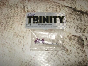 Vintage RC Trinity Pro Wing Button Set Aluminum Purple (2) 6011 - Picture 1 of 2