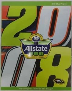 NEW 2008 Allstate 400 Brickyard Program with Line-Up Jimmie Johnson - Picture 1 of 10