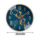 Wall Clock Round Modern Minimalist Marker Kitchen Home Clocks 20cm F9M7 B2U4