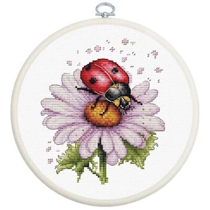 Kreuzstich Packung Mit Trommel luca-s BC231 Blume Der Felder 11x14cm - Imagen 1 de 5