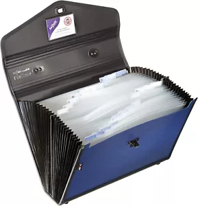 Snopake Foolscap Art of Presentation File Case Expanding Organiser 24-Part - Picture 1 of 2